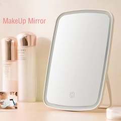 Jordan & Judy Portable USB Rechargeable Battery Powered Table Desktop Makeup Mirror Light Touch Screen Vanity Mirror Light