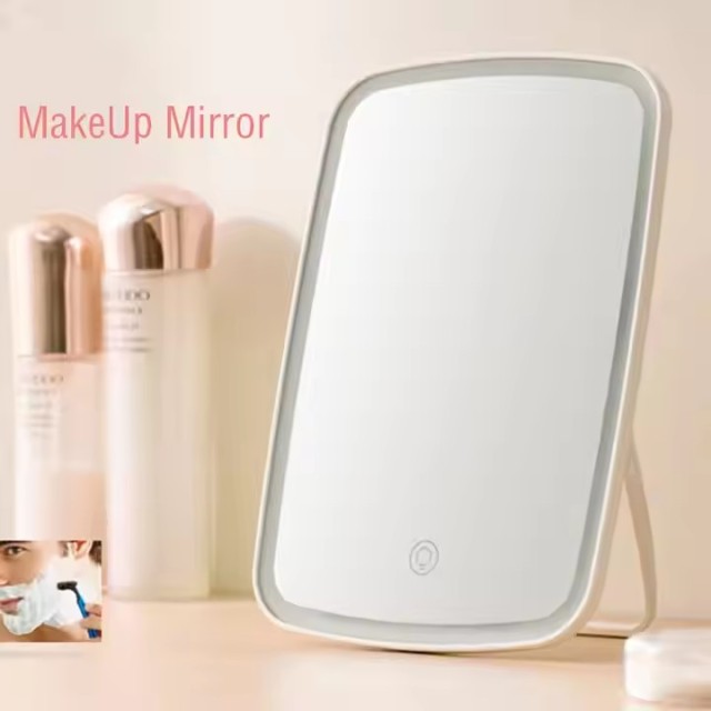 Jordan & Judy Portable USB Rechargeable Battery Powered Table Desktop Makeup Mirror Light Touch Screen Vanity Mirror Light