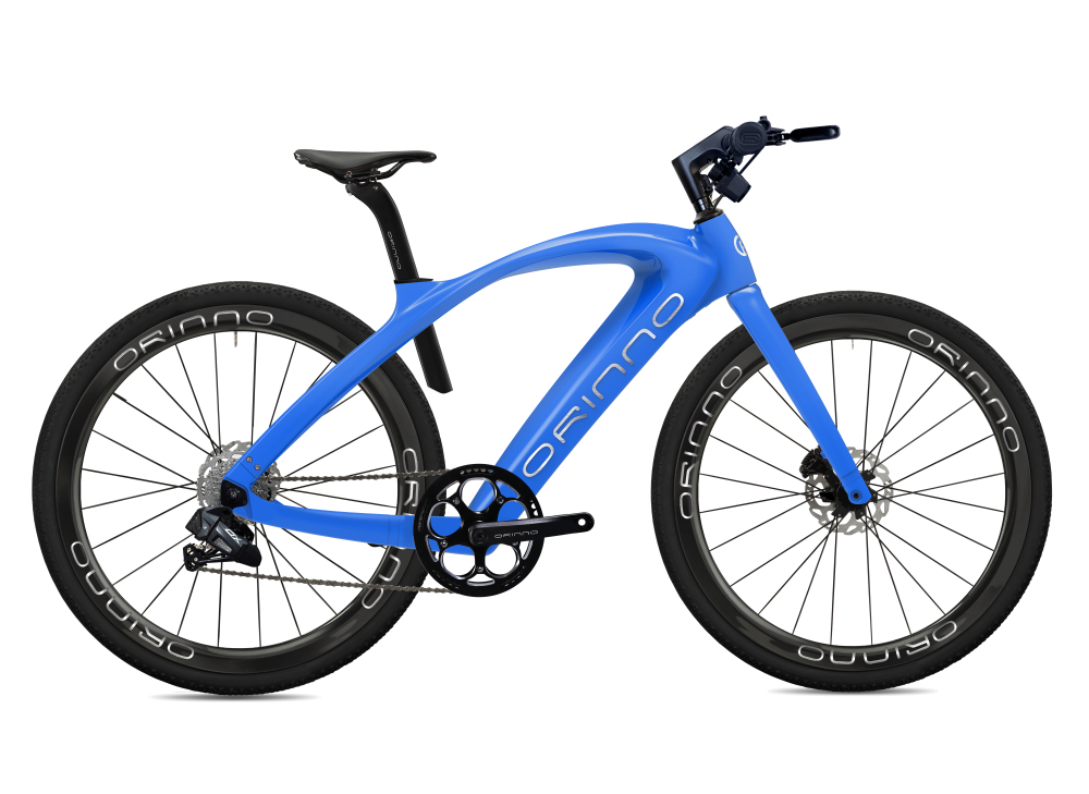 Bent carbon fiber Chain +Electronic Shifter 10 speed flywheel Special painting(Gradient white)