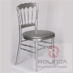 wholesale wooden Napoleon Chair silver color