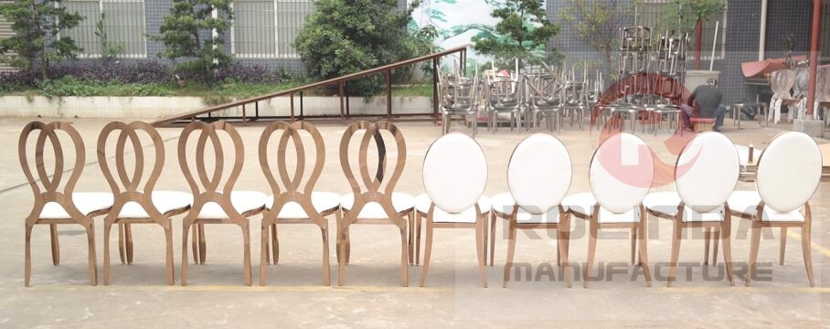 Elegant Rose Gold Stainless dinning chair