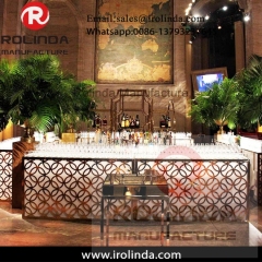 Fashionable Round shape LED light hot sales modern counter table