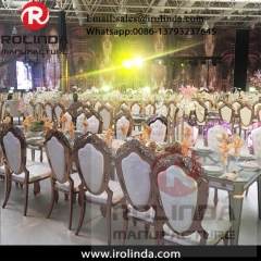 PU seating cushion for high back king throne chair rental