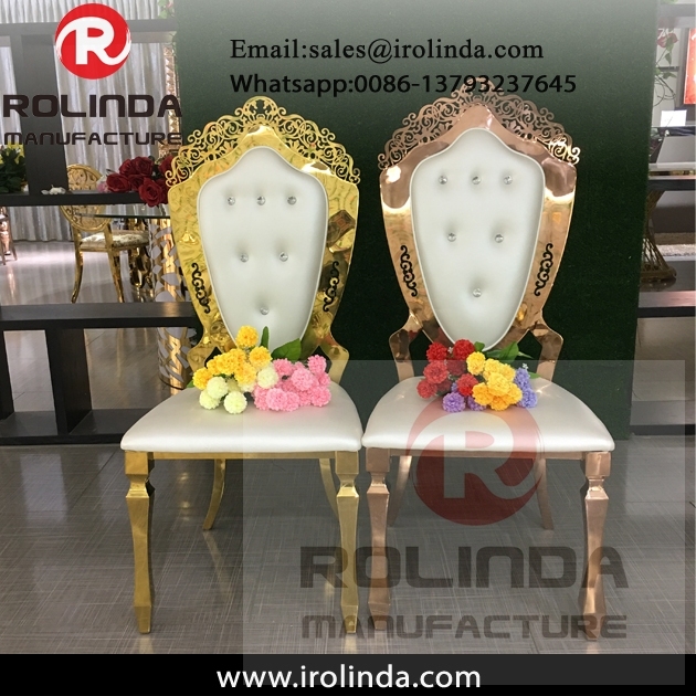 PU seating cushion for high back king throne chair rental