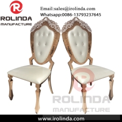 PU seating cushion for high back king throne chair rental