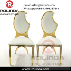 Dubai event gold stainless steel wedding chairs