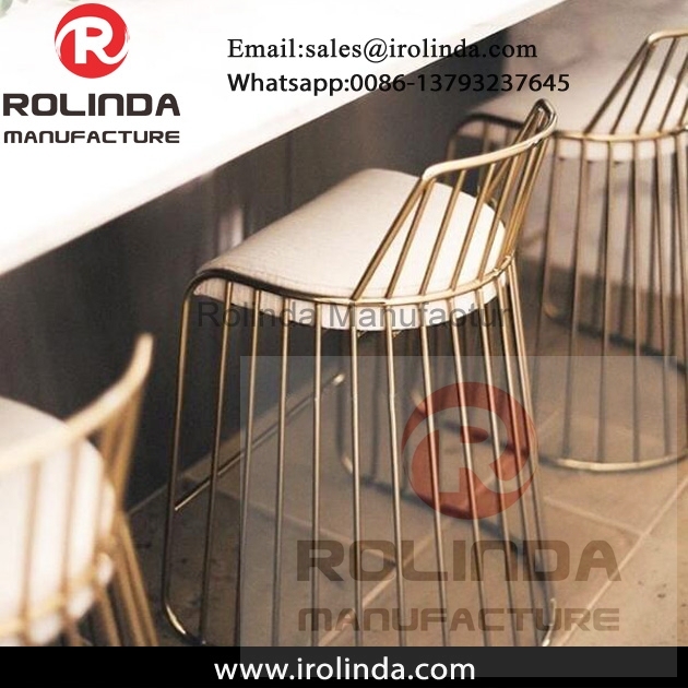 Painting Iron Art Water Pipe Style Bar Chair