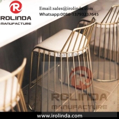 Painting Iron Art Water Pipe Style Bar Chair