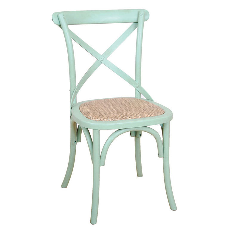 Hot Sale Solid Wood Antique Classic X Cross Back Chair
