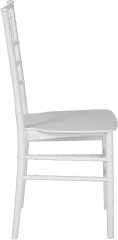White color Resin Stacking chiavari tiffany chair