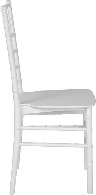 White color Resin Stacking chiavari tiffany chair