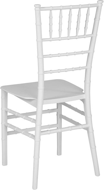 White color Resin Stacking chiavari tiffany chair