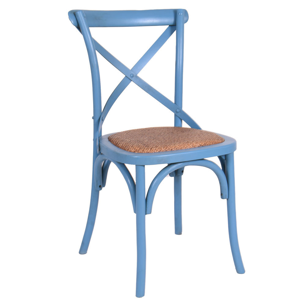 Hot Sale Solid Wood Antique Classic X Cross Back Chair