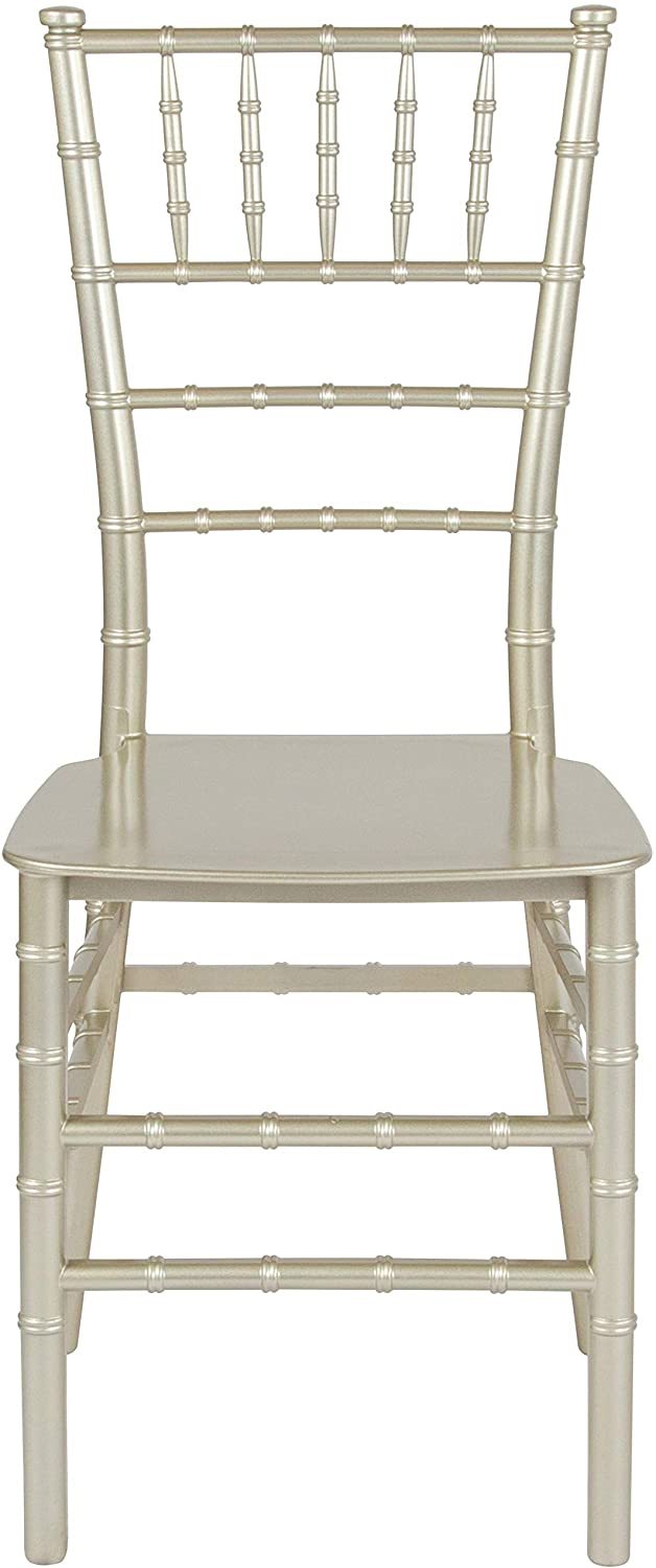 Gold color Resin Stacking chiavari tiffany chair