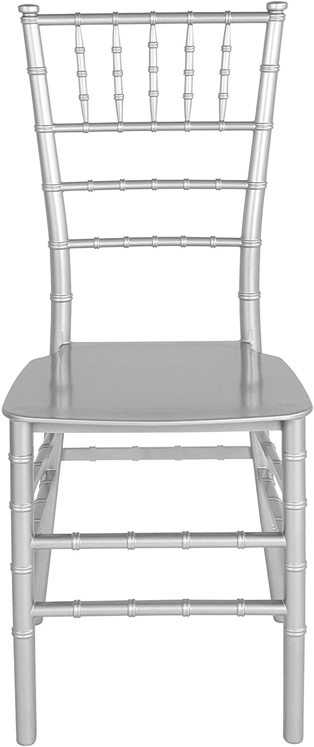 Silver color Resin Stacking chiavari tiffany chair