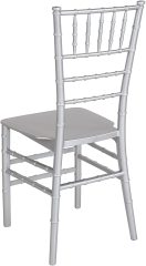Silver color Resin Stacking chiavari tiffany chair
