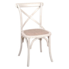 Hot Sale Solid Wood Antique Classic X Cross Back Chair