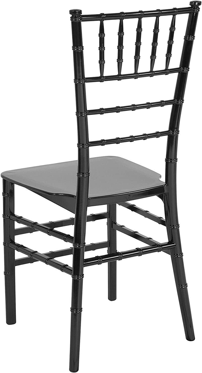 Black color Resin Stacking chiavari tiffany chair