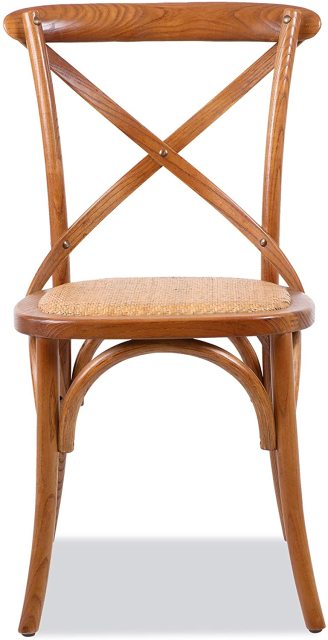 Antique Rustic Stackable Cross Back Chair X Back Farm Chair