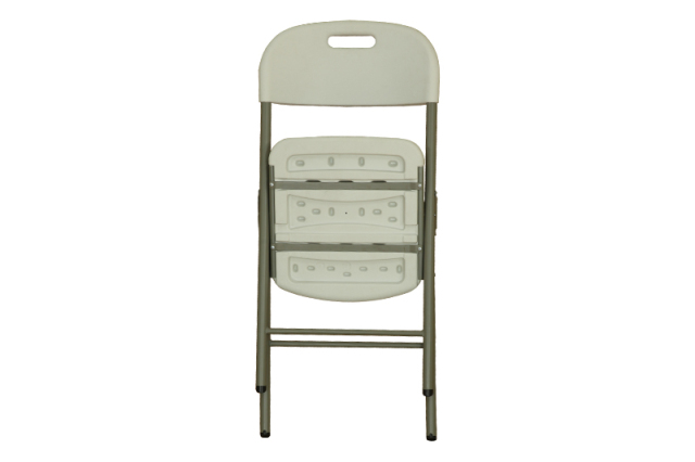 Injection HDPE Plastic Lightweight Cheap Outdoor Portable Foldable White Chair Outdoor Beach Folding Chair Office Chair Training Chair