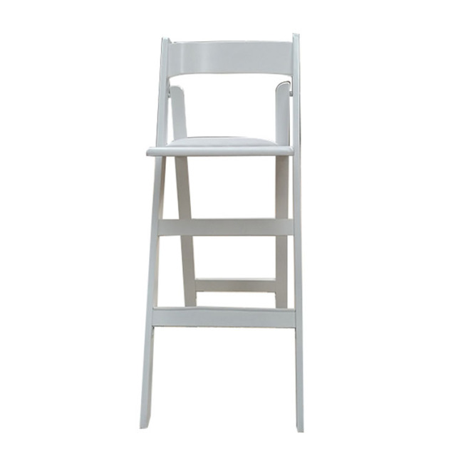 Beach Wedding Event Party Wimbledon White Wood Folding Chair Stool Bar Chair