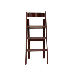 Beach Wedding Event Party Wimbledon White Wood Folding Chair Stool Bar Chair