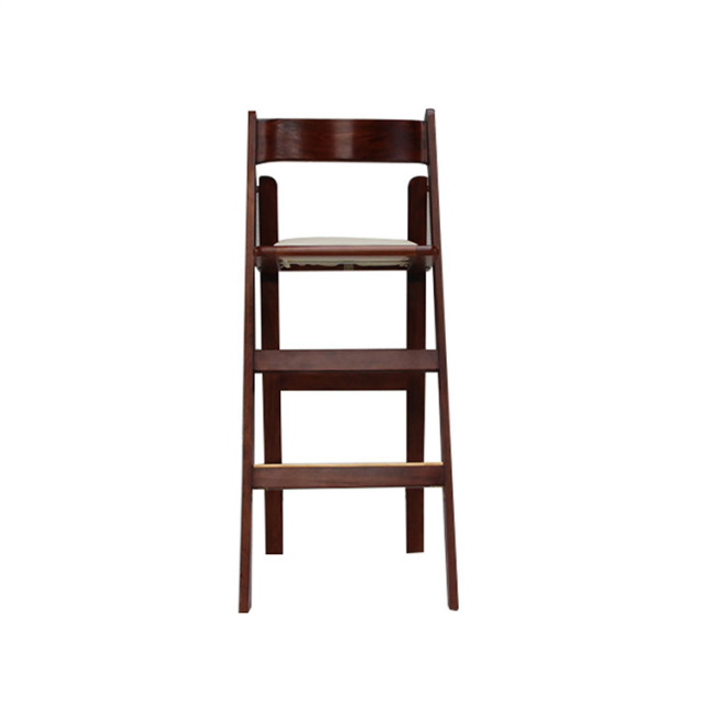 Beach Wedding Event Party Wimbledon White Wood Folding Chair Stool Bar Chair