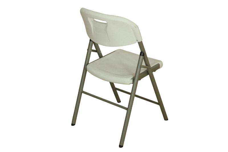 Injection HDPE Plastic Lightweight Cheap Outdoor Portable Foldable White Chair Outdoor Beach Folding Chair Office Chair Training Chair