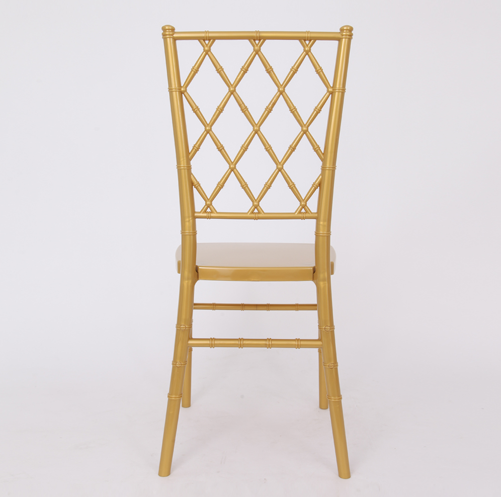gold color cross back Diamond back chair Chiavari Chair for Event, Rental or Dining Room