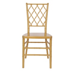 gold color cross back Diamond back chair Chiavari Chair for Event, Rental or Dining Room