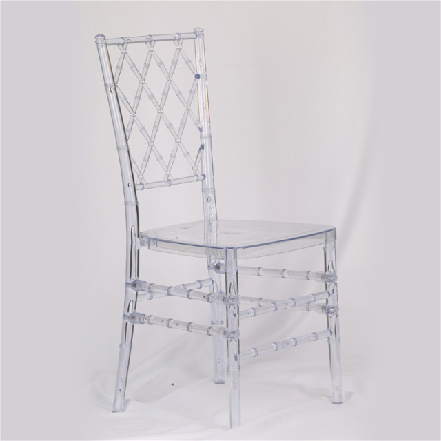 Transparent / Clear Diamond Chiavari Chair for Event, Rental or Dining Room