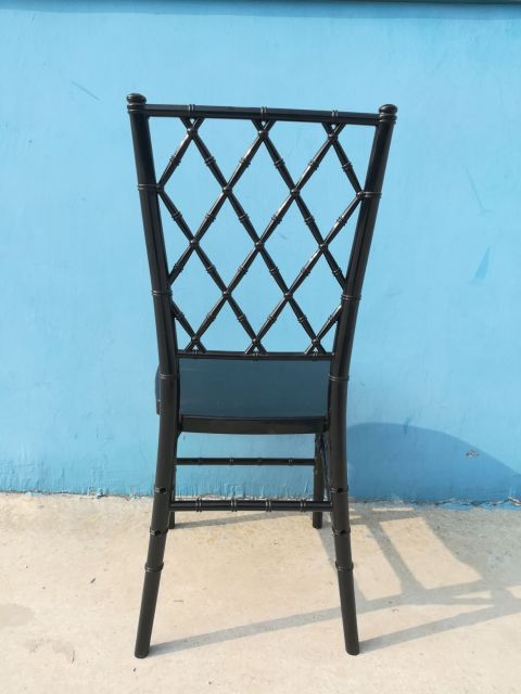 black color Diamond Chiavari Chair diamond back chair for Event, Rental or Dining Room