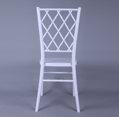 White color cross back chair Diamond back chair Chiavari Chair for Event, Rental or Dining Room