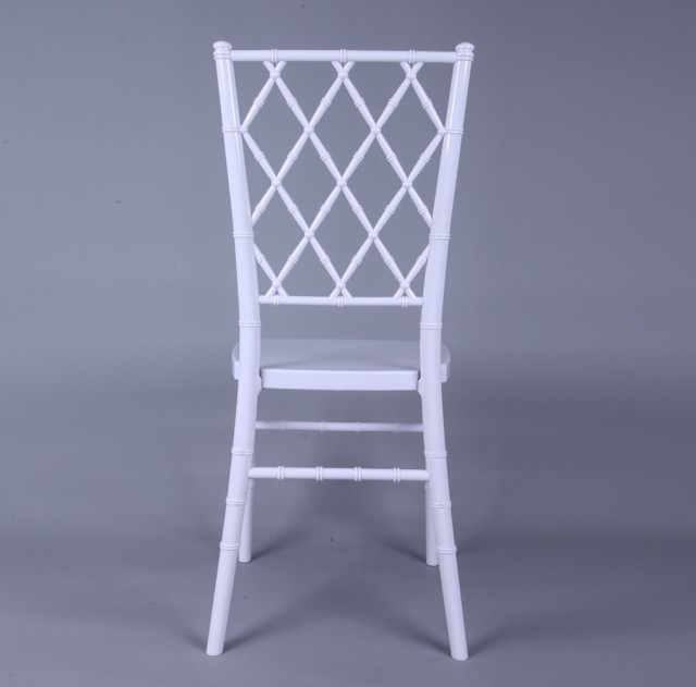 White color cross back chair Diamond back chair Chiavari Chair for Event, Rental or Dining Room