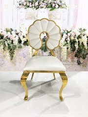 White European Style Metal Border Bracket Stainless Steel Chair