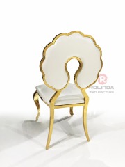 White European Style Metal Border Bracket Stainless Steel Chair