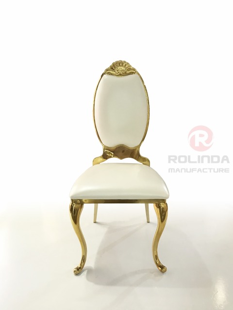 Stainless steel stackable chair, metal frame, wedding dining decoration chair