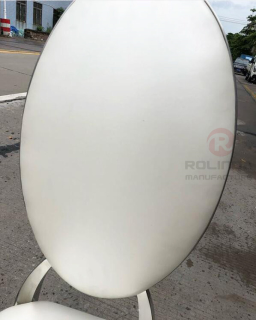 White hotel furniture, stainless steel metal, modern and affordable luxury wedding leather chairs