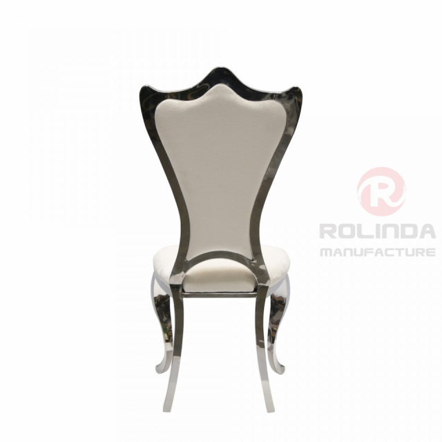 Dinner Chair Leather White High Back Chair Gold Dining Chair