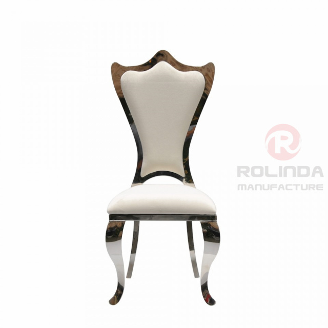 Dinner Chair Leather White High Back Chair Gold Dining Chair