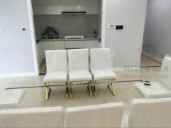 White Stainless Steel Light Luxury Dining Chair Alligator Pattern Fashion Simple Modern Dining Chair