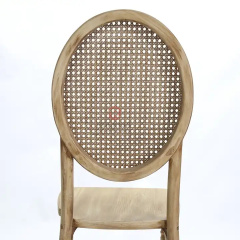 Rattan chair with oval back