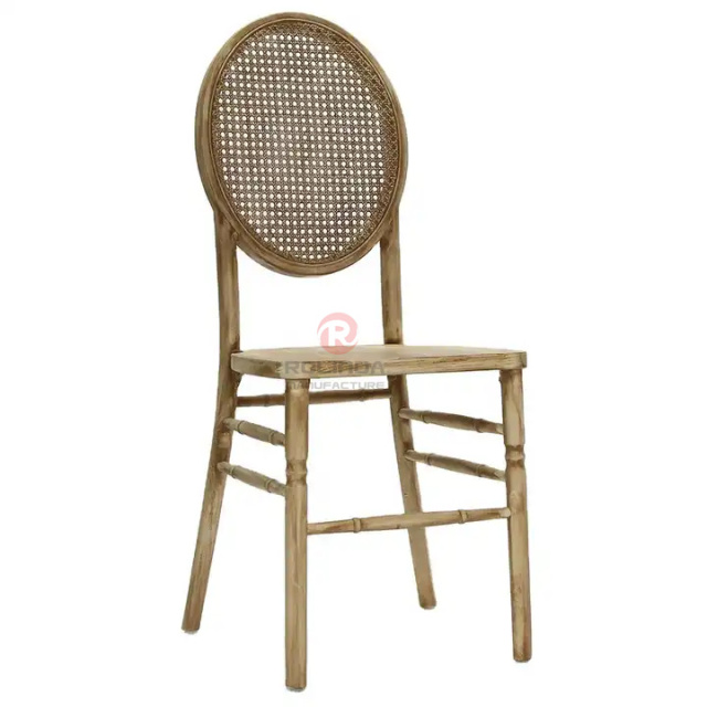 Rattan chair with oval back