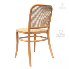 Square rattan back chair