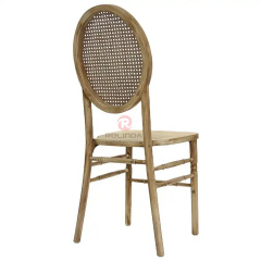 Rattan chair with oval back