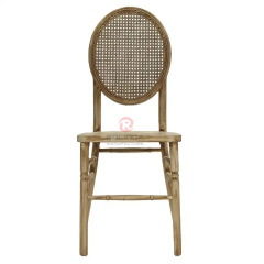 Rattan chair with oval back