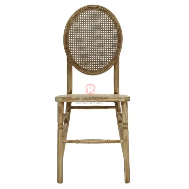 Rattan chair with oval back