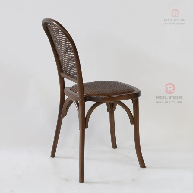 Square rattan back chair