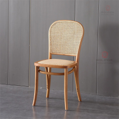 Square rattan back chair