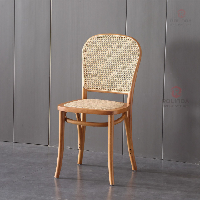 Square rattan back chair